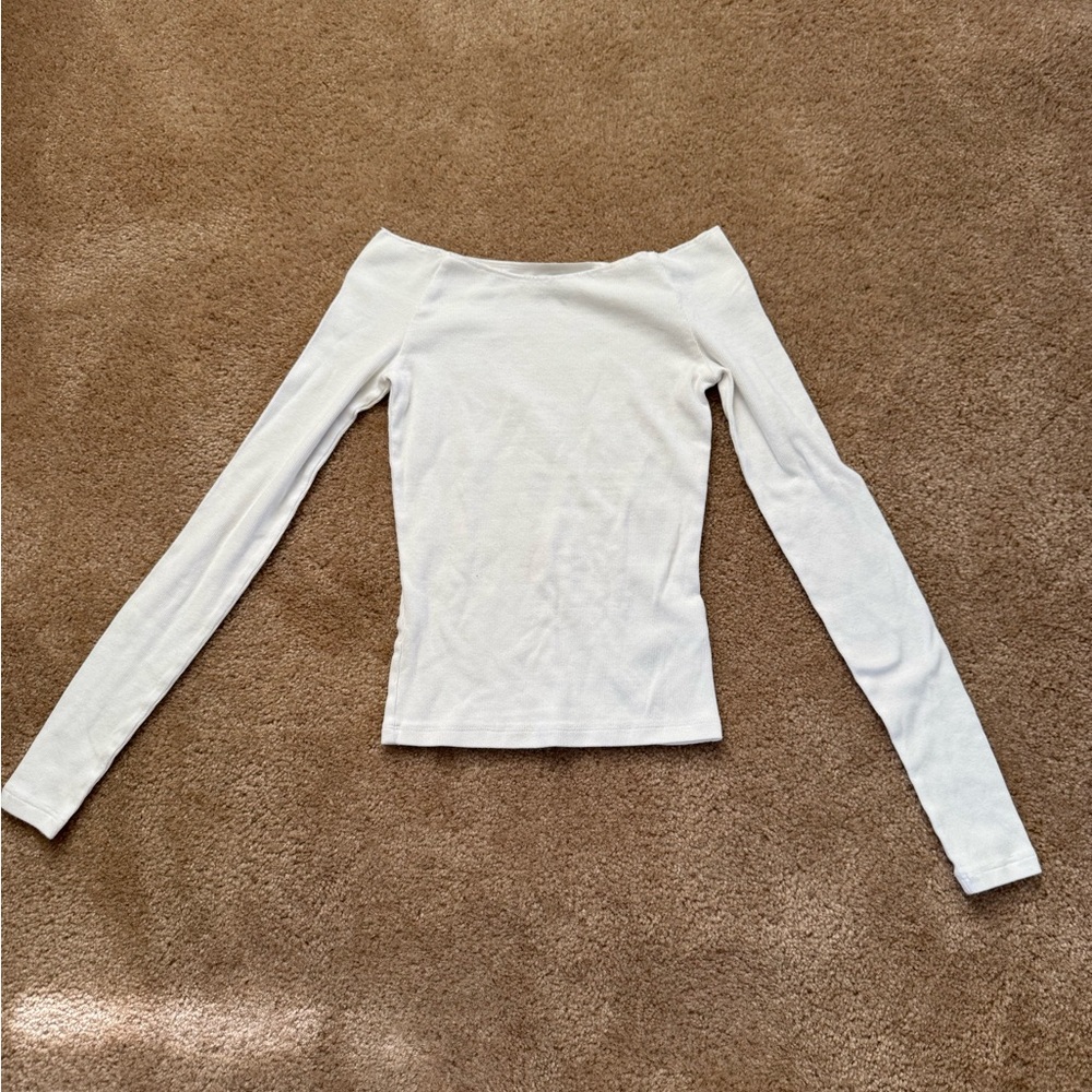 White Off-Shoulder Top